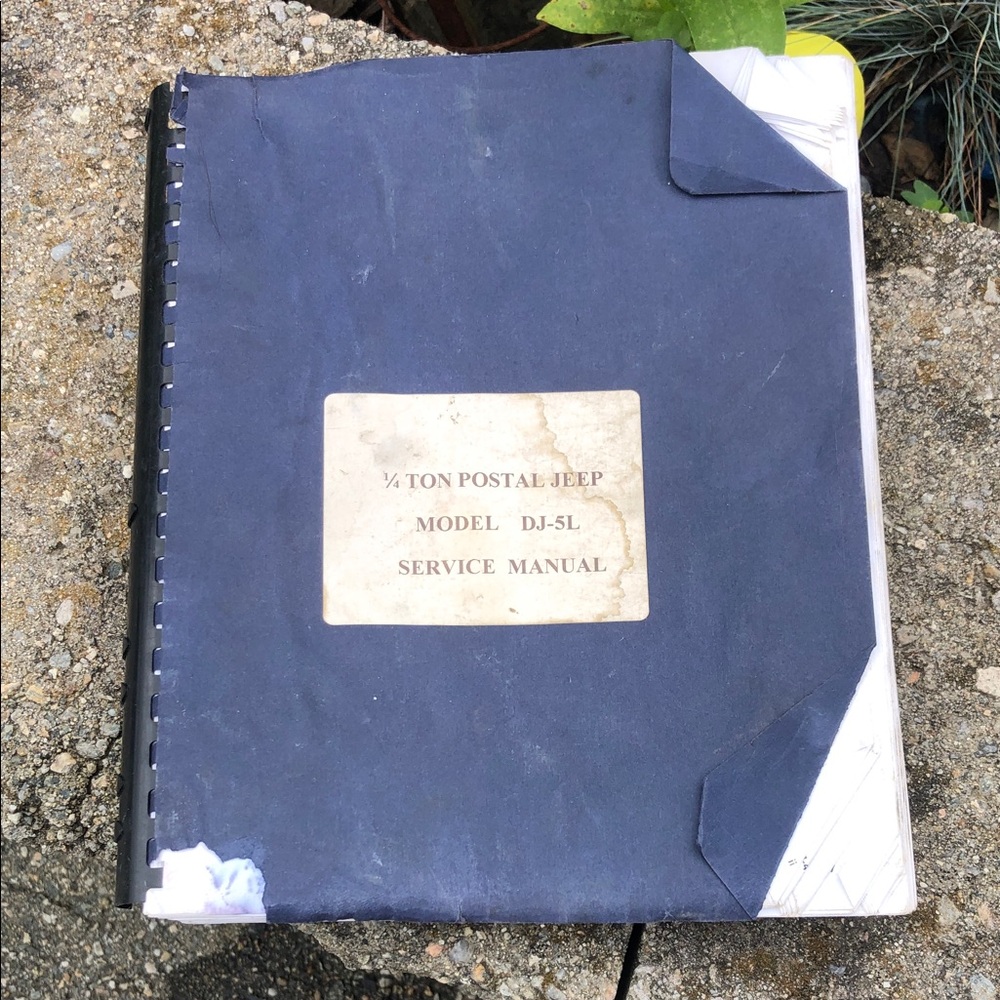 DJ5 1/4 Ton Postal Jeep Service Manual